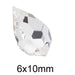 Briolette Drop 681 Preciosa Crystal - 6x10mm (2)
