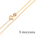 Forçat thin chain Necklace 1x0.8mm Gold Plated 3 Microns 40cm (1)