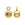 Beads wholesaler Sliding Bead Gold Filled - 4mm - Hole 0.5mm (1)