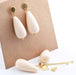 Kit DIY 2 Drop Earrings Ivory Color 50mm (1)