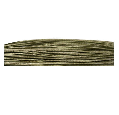 Waxed cotton cord olive green 1mm, 5m (1)