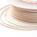 Braided Silky Nylon Cord Beige 1mm - 20m Spool (1)