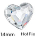 FlatBack Hotfix Preciosa HEART Crystal 00030 - 14mm (4)