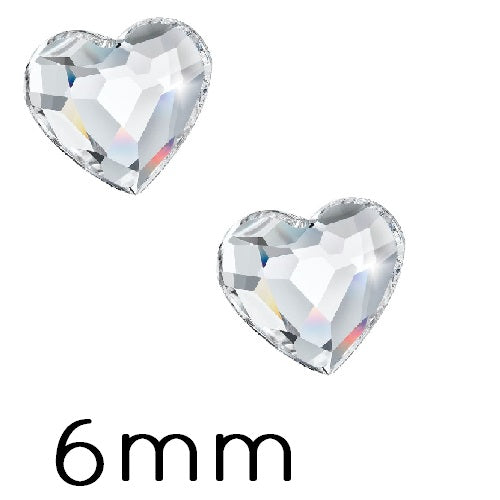 Buy Flatback Preciosa Heart Crystal 00030 - 6mm (10)