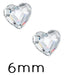 Flatback Preciosa Heart Crystal 00030 - 6mm (10)