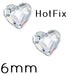 FlatBack Hotfix Preciosa Heart Crystal 00030 - 6mm (10)