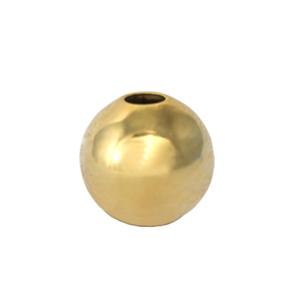 Round bead metal golden plated 24K - 6mm (4)