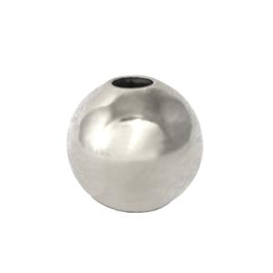 Buy Round bead metal silver plated 925 - 8mm (5)
