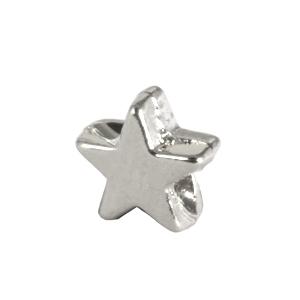 Buy Star bead metal silver plated 925 - 6mm (5)