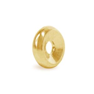 Rondelle bead metal gold plated 6mm (2)