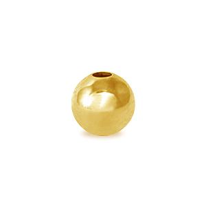 Buy Round bead metal gold plated 24k- 4mm (10)