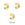 Beads Retail sales Crimp covers pre-opened bead Gold 3mm quality (10)