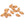 Beads Retail sales Czech pressed glass Beads Leaf Amber and Gold 11x6mm (20)
