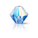 Bicone Preciosa Sapphire Glitter - 3.6x4mm (40)