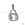 Beads wholesaler Sterling silver padlock charm 17x9mm (1)