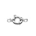 Nautical Round Clasp Sterling Silver - 11mm (1)