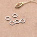 Jump Rings Closed Sterling Silver - 4x0.64mm (5)