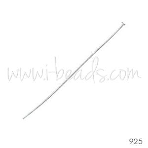 Headpins sterling silver 75mm (4)