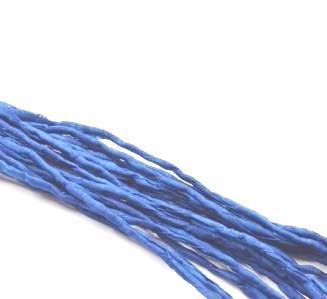 Silk Cord Hand-Dyed Natural Royal Blue 2mm (1m)