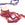 Beads wholesaler Silk Ribbon Indian Red Crinkled Frayed Recycled Sari 30mm (1m)