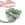 Beads Retail sales Silk Ribbon Almond Green Crumpled Frayed Recycled Sari 3cm (1m)