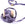 Beads wholesaler Silk Ribbon Plum Purple Crinkled Frayed Recycled Sari 3cm (1m)