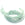 Beads wholesaler Pure hand dyed silk ribbon Water GREEN 25mm- 80cm (1)