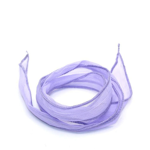 Buy Pure hand dyed silk ribbon Parma - 25mm - 80cm (1)