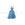 Beads Retail sales mini tassel with ring blue 25mm (1)