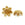 Beads wholesaler Bead caps metal gold finish 9mm (10)