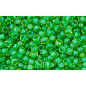 cc306 - Toho beads 11/0 jonquil/shamrock lined (10g)