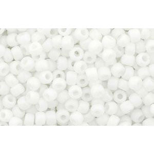Buy cc761 - Toho beads 11/0 matt colour opaque white (10g)