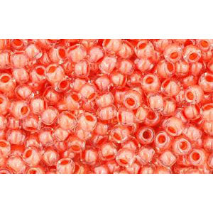 Buy cc985 - Toho beads 11/0 crystal/ salmon lined (10g)