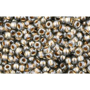 cc993 - Toho beads 11/0 gold lined black diamond (10g)