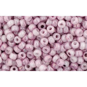 Buy cc1200 - Toho beads 11/0 marbled opaque white/pink (10g)