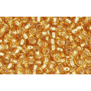 Buy cc22b - Toho beads 11/0 silver lined medium topaz (10g)