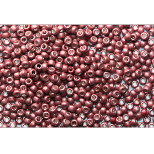 ccpf564f - Toho beads 11/0 matt galvanized brick red (10g)