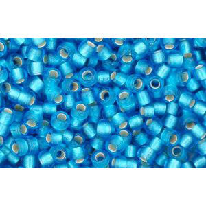 Buy cc23bf - Toho beads 11/0 silver lined frosted dark aquamarine (10g)