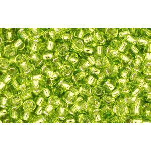 Buy cc24 - Toho beads 11/0 silver lined lime green (10g)