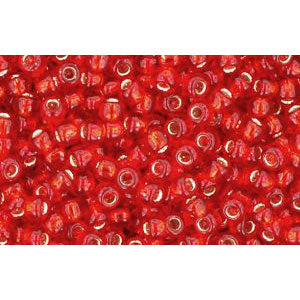Buy cc25b - Toho beads 11/0 silver lined siam ruby (10g)