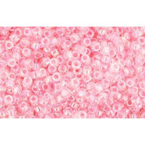 cc171 - Toho beads 15/0 dyed rainbow ballerina pink (5g)