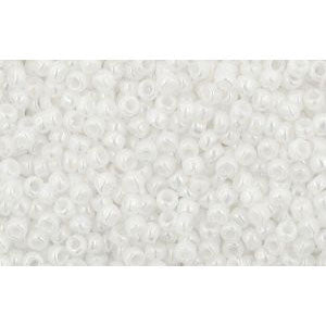 Buy cc401 - Toho beads 15/0 opaque rainbow white (5g)