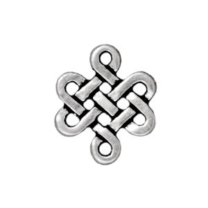 Buy Eternity charm and link metal antique silver plated 11mm (1)