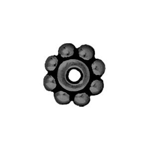 Buy Beaded heishi beads metal gunmetal plated 6mm (10)