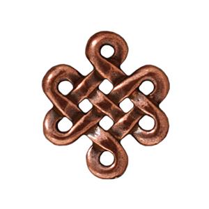 Buy Eternity charm and link metal antique copper plated 16mm (1)