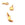 Beads Retail sales Tiny Charm Crescent Moon Gold flash Quality 10x4mm (1)