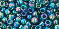 cc167bdf - Toho beads 6/0 transparent rainbow frosted teal (10g)