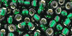 Buy cc36 - Toho beads 6/0 silver lined green emerald (10g)