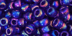 cc87 - Toho beads 6/0 trans-rainbow cobalt (10g)