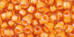 cc950 - toho beads 6/0 jonquil/ burnt orange lined (10g)